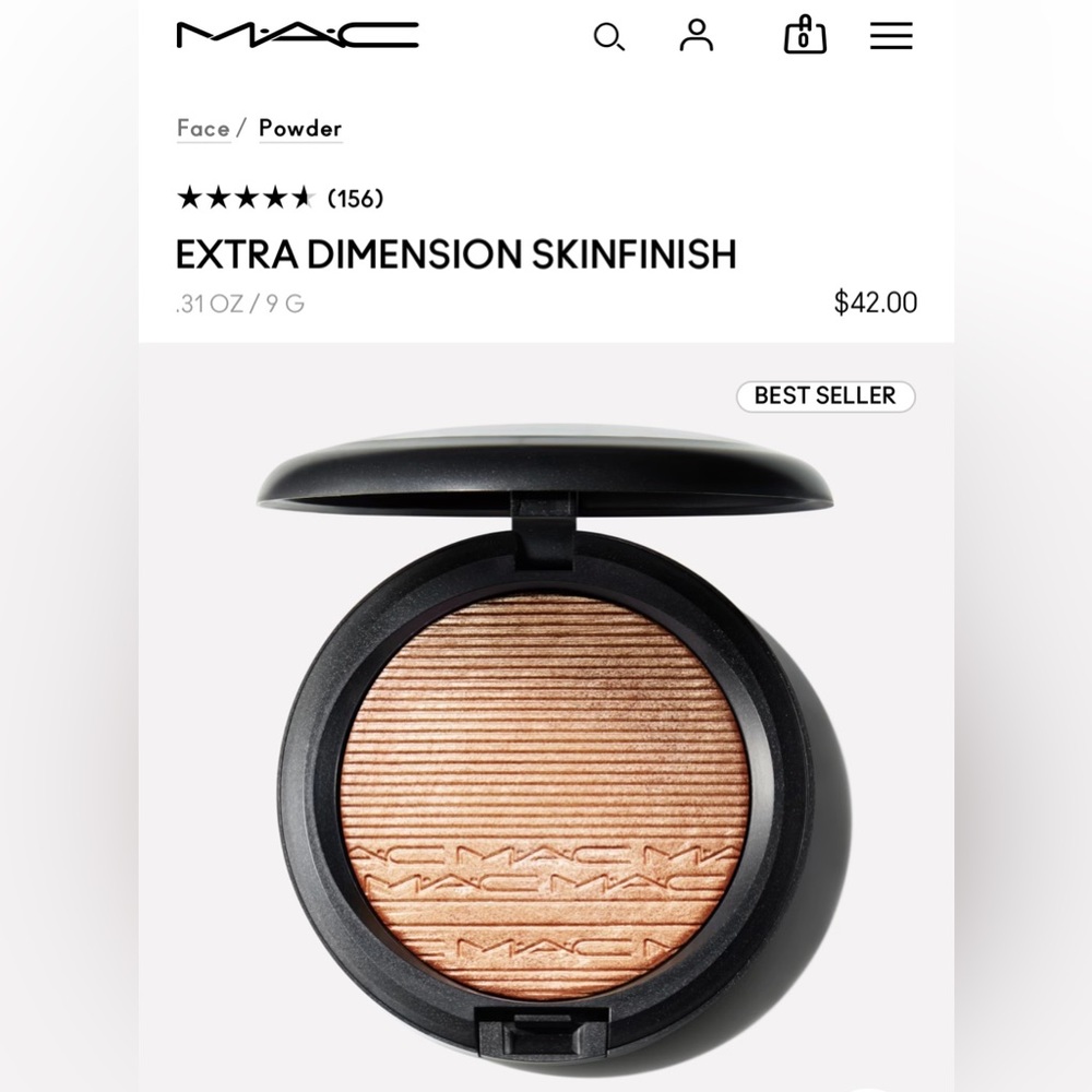 Mac extra dimension skin finish highlighter oh darling